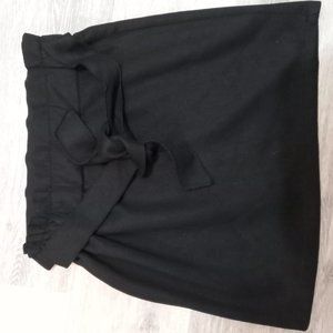 Black Tie Up Skirt